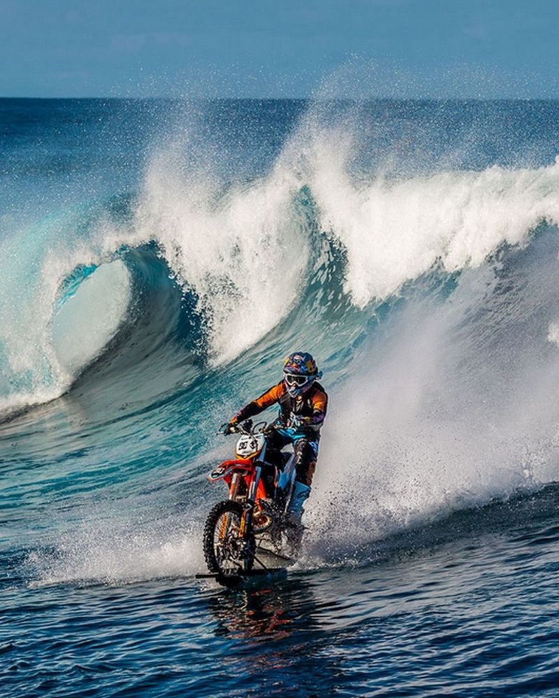 Robbie Madison got to feel what it’s like to ride on water